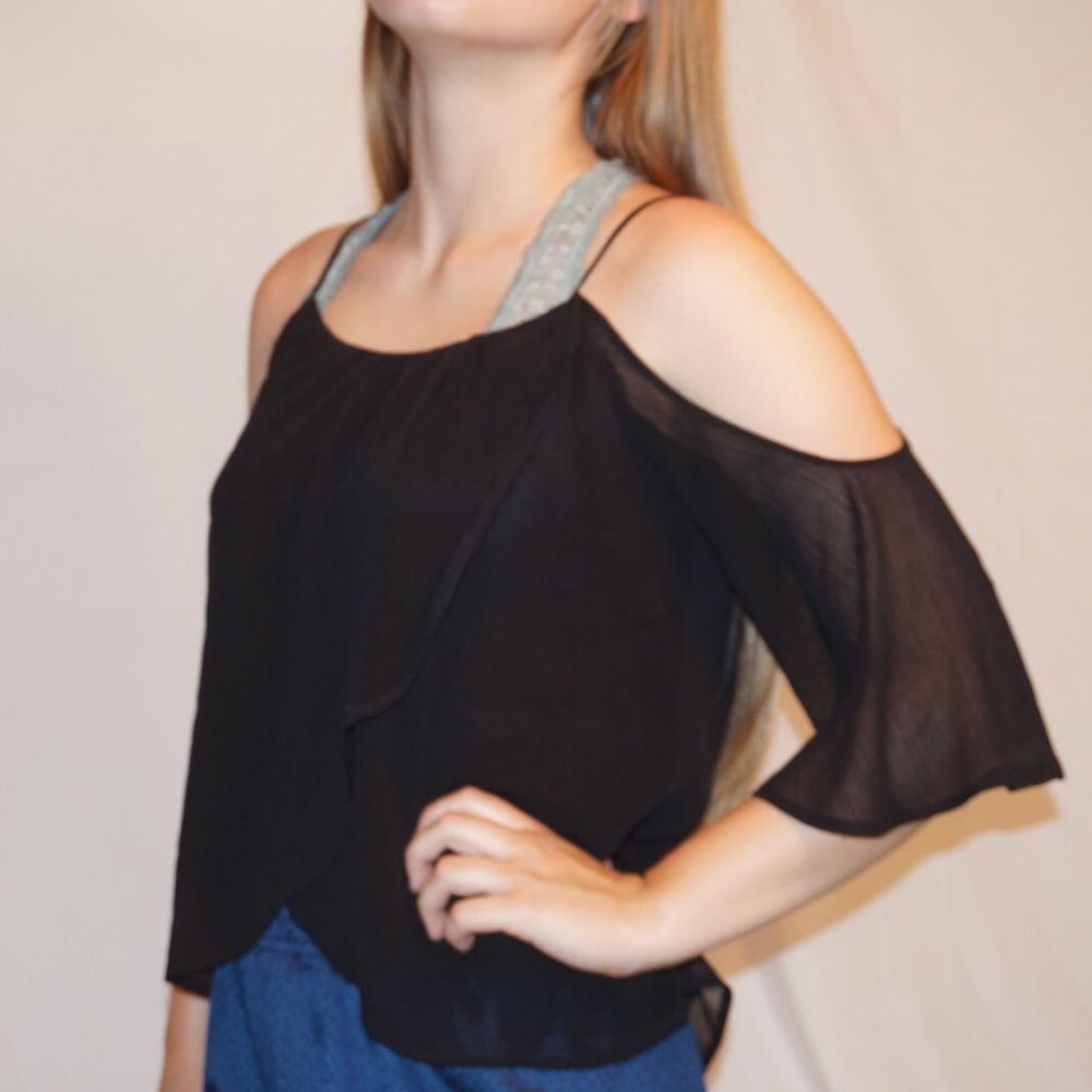Lush Cold Shoulder Top